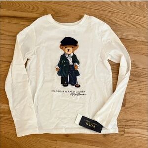 NWT Ralph Lauren girls bear tee shirt